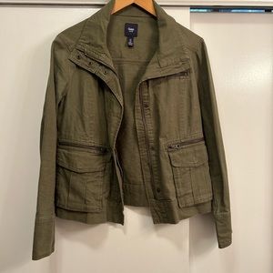Gap women’s utility jacket, olive green, small